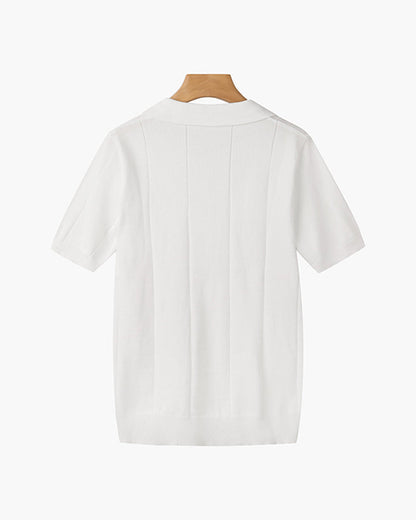 Poloshirt mit V-Ausschnitt
