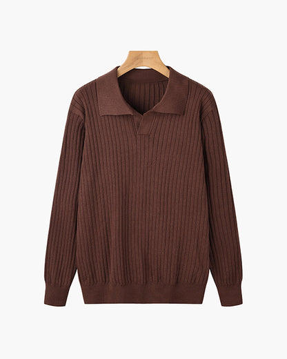Poloshirt mit V-Ausschnitt