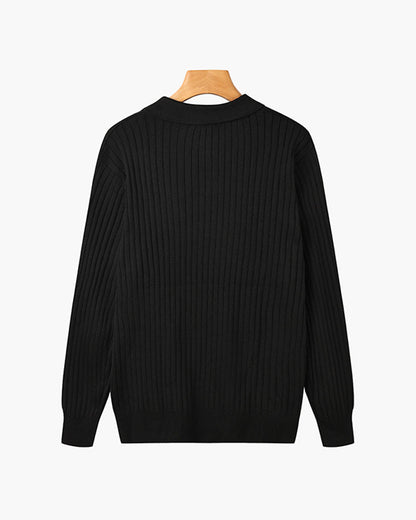 Poloshirt mit V-Ausschnitt