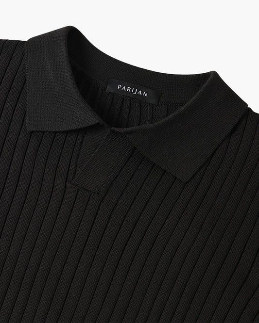 Poloshirt mit V-Ausschnitt