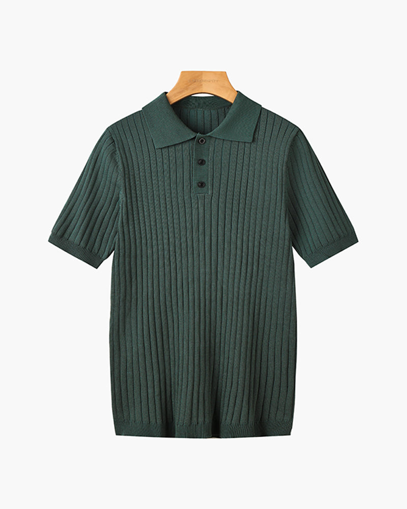 Gestricktes Poloshirt