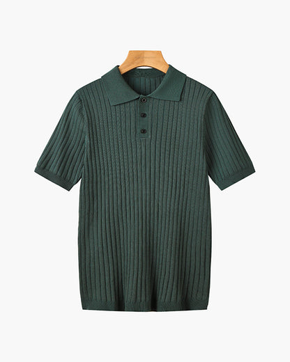 Gestricktes Poloshirt