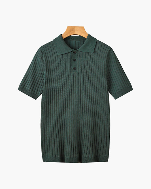 Gestricktes Poloshirt
