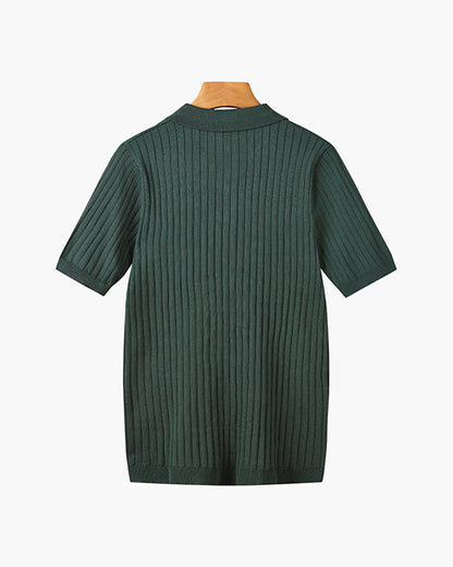 Gestricktes Poloshirt