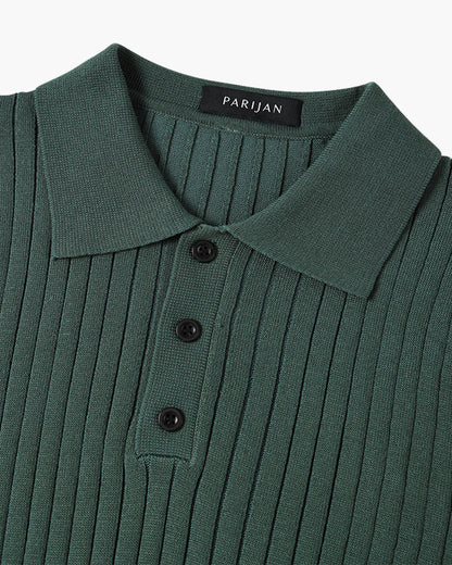 Gestricktes Poloshirt