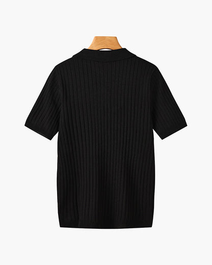 Gestricktes Poloshirt