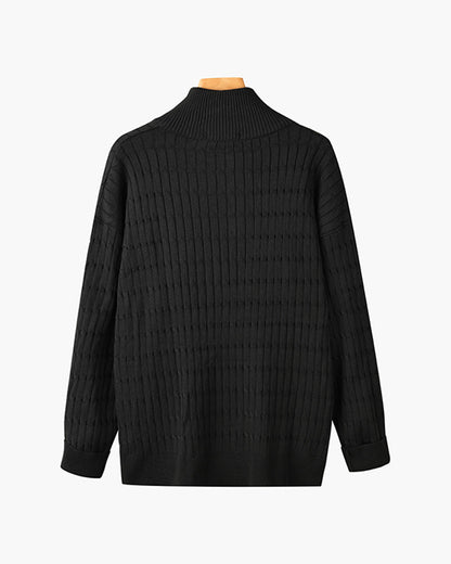 Pullover mit halbem Reißverschluss