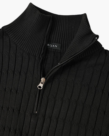 Pullover mit halbem Reißverschluss