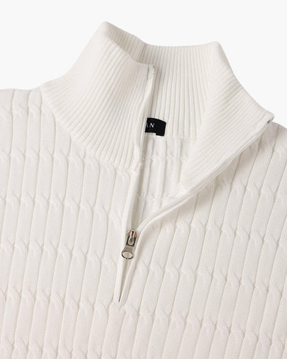 Pullover mit halbem Reißverschluss