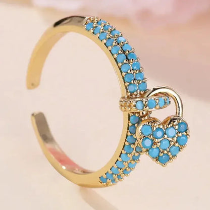 Bague Ajustable Pierre Céleste Turquoise