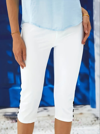 Clara Polierte Stretch-Capri