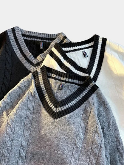 Minimalist V-Neck Sweater For Women