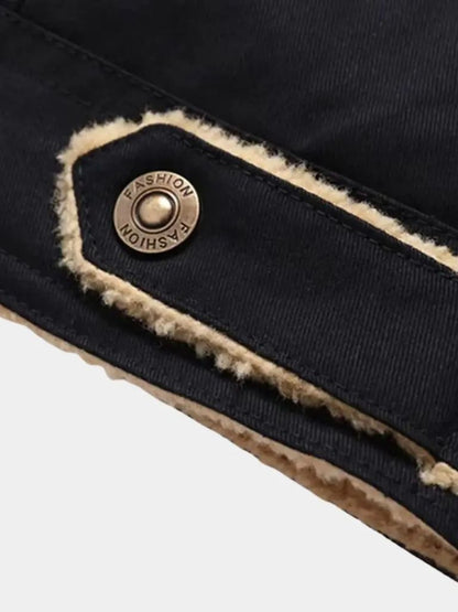 Vintage Fleece Bomber Jacket